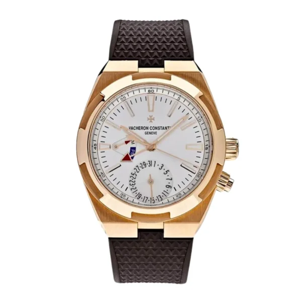 Vacheron Constantin Overseas Dual Time 7900V/000R-B336 Rose Gold Silver Dial