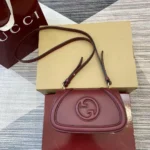 Gucci Blondie Medium Top Handle Burgundy Bag