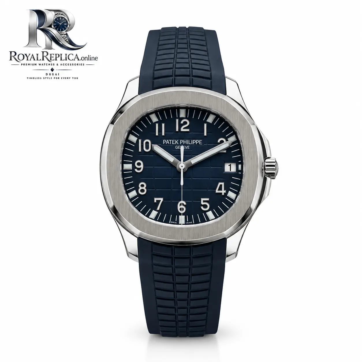 Patek Philippe Aquanaut Blue Dial Rubber Strap luxury watch UAE Patek Philippe Aquanaut Blue Dial Rubber Strap Luxury Watch