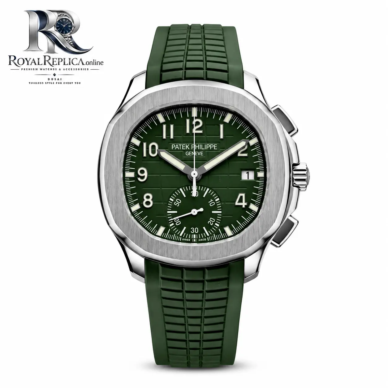 Patek Philippe Aquanaut Green Sport Chronograph Luxury Watch Dubai Patek Philippe Aquanaut Green Sport Chronograph Watch UAE